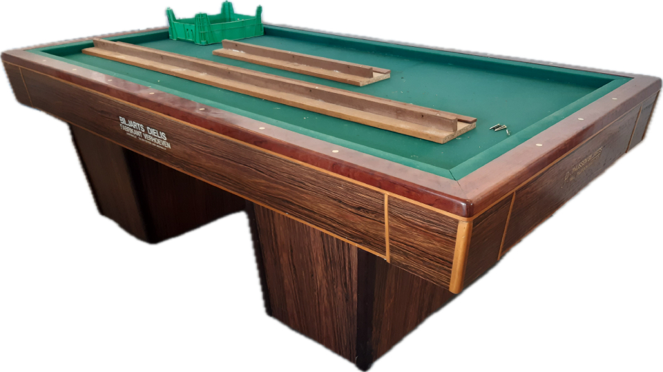 Biljarttafel (210) in 2 kleuren hout